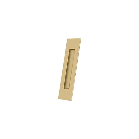 Deltana Flush Pull; 10 x 2-1/4 x 3/4; Satin Brass Finish FP10225U4